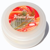 Paradise Found Artisan Tallow Shave Soap Pineapple Jasmine Peach Mango Musk